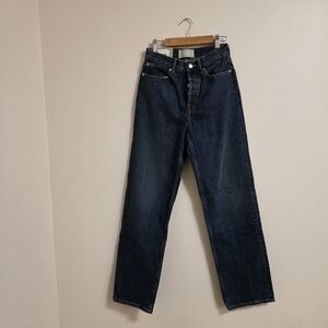 Everlane Women's High Rise Dark Blue Jeans